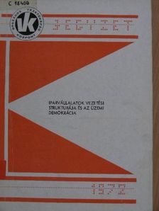 Rozgonyi Tamás - Iparvállalatok vezetési strukturája és az üzemi demokrácia [antikvár]