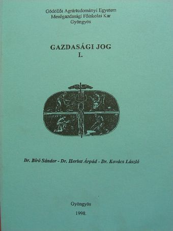 Dr. Bíró Sándor - Gazdasági jog I. [antikvár]