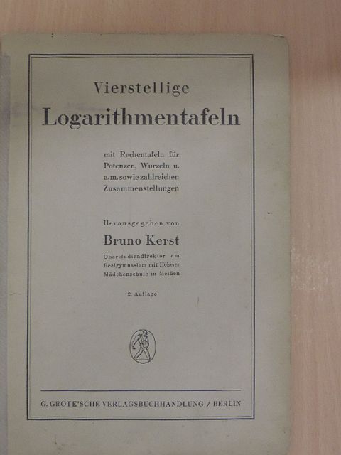 Vierstellige Logarithmentafeln [antikvár]