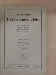 Vierstellige Logarithmentafeln [antikvár]