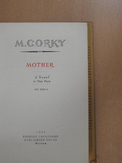 M. Gorkij - Mother I-II [antikvár]