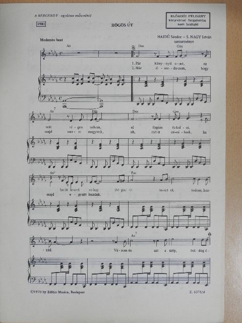 Hajdú Sándor - Rögös út [antikvár]