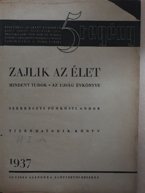 Babay József - Zajlik az élet - 5 regény [antikvár]