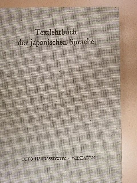 Bruno Lewin - Textlehrbuch der japanischen Sprache [antikvár]