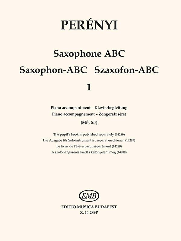 PERÉNYI - SZAXOFON - ABC 1 - ZONGORAKÍSÉRET