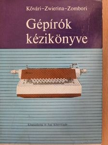 Dr. Zwierina Jenő - Gépírók kézikönyve [antikvár]