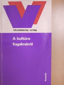 Ágh Attila - A kultúra fogalmáról [antikvár]