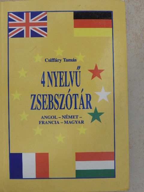 4 nyelvű zsebszótár [antikvár]