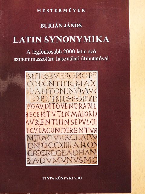 Burián János - Latin synonymika [antikvár]