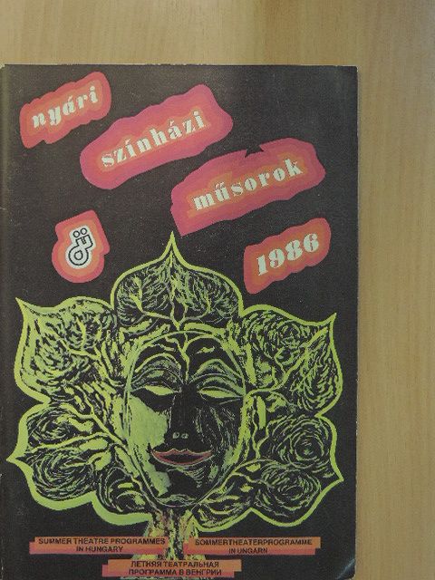 Nyári Színházi Műsorok 1986 [antikvár]