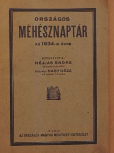 Országos Méhésznaptár az 1934-ik évre [antikvár]