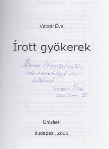 Verzár Éva - Írott gyökerek (dedikált) [antikvár]