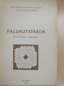 Barta Györgyi - Falukutatások Bács-Kiskun megyében [antikvár]