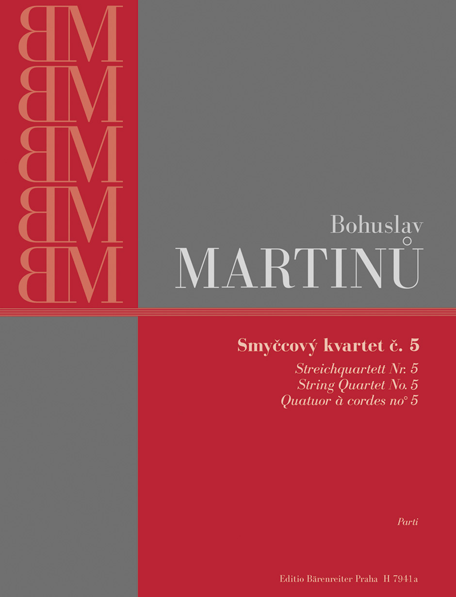 MARTINU, BOHUSLAV - STREICHQUARTETT NR.5, STIMMEN (ALES BREZINA/ADAM KLEMENS)