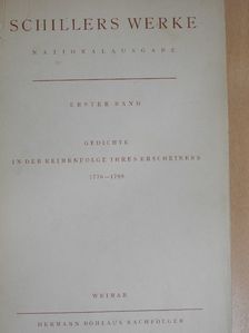 Schiller Friedrich - Schillers Werke I. [antikvár]