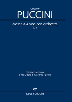 Puccini - MESSA A 4 VOCI CON ORCHESTRA  SC 6, KLAVIERAUSZUG