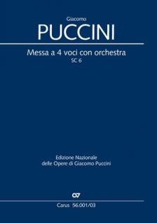 Puccini - MESSA A 4 VOCI CON ORCHESTRA  SC 6, KLAVIERAUSZUG