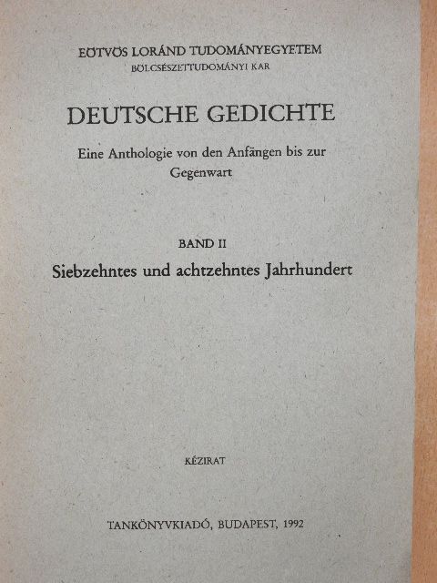 Friedrich Matthisson - Deutsche Gedichte II. [antikvár]