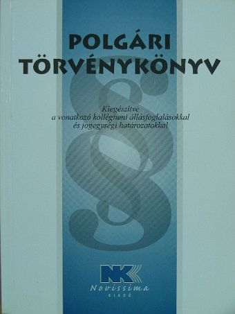 Polgári törvénykönyv [antikvár]