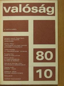 Bogár László - Valóság 1980-1987. (vegyes számok) (10 db) [antikvár]