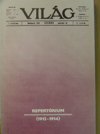Világ Repertórium 1913-1914 [antikvár]