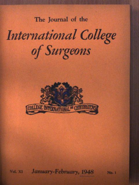 Alfred W. Adson - The Journal of the International College of Surgeons January-December 1948 [antikvár]