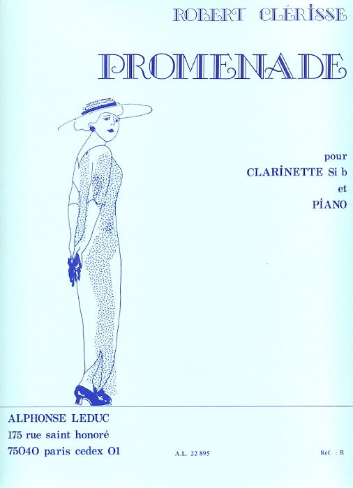 CLÉRISSE, ROBERT - PROMENADE POUR CLARINETTE SI b ET PIANO