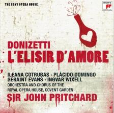 DONIZETTI - L`ELISIR D`AMORE 2CD PRITCHARD, COTRUBAS, DOMINGO, EVANS, WIXELL