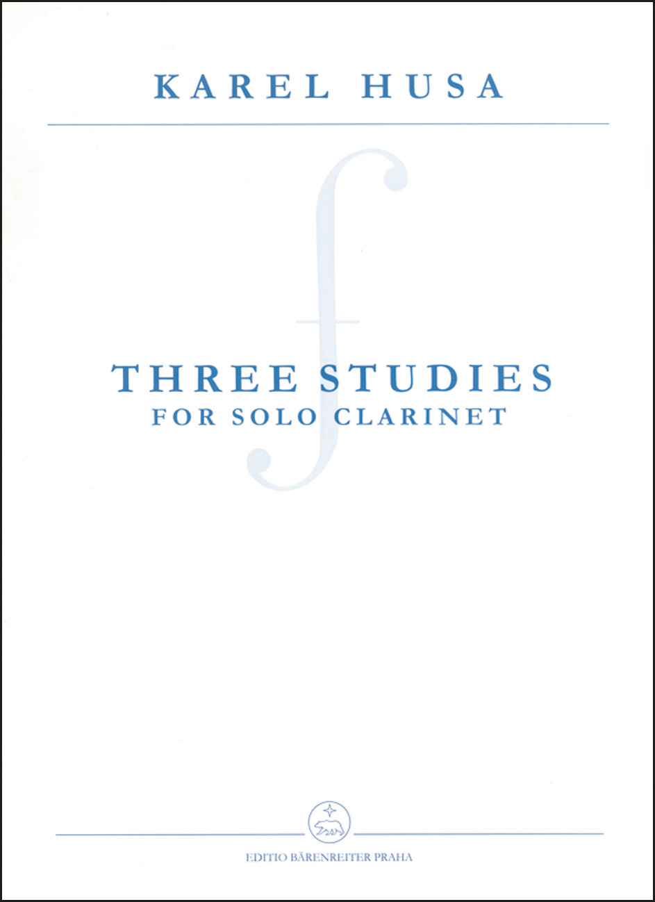 HUSA, KAREL - THREE STUDIES FOR SOLO CLARINET