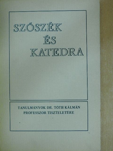 Dr. Bajusz Ferenc - Szószék és katedra [antikvár]