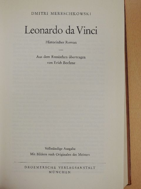 Dmitri Mereschkowski - Leonardo da Vinci [antikvár]
