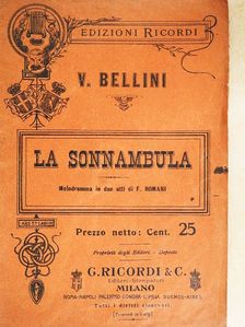 Felice Romani - La Sonnambula [antikvár]
