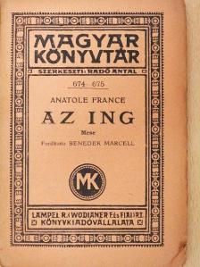 Anatole France - Az ing [antikvár]