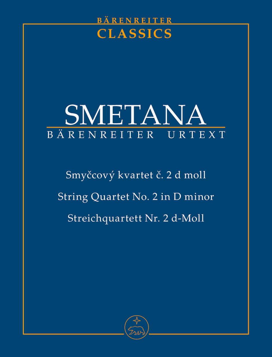 SMETANA - STREICHQUARTETT NR.2 d-MOLL STUDIENPARTITUR URTEXT (BARTOS / PLAVEC / SOLC)