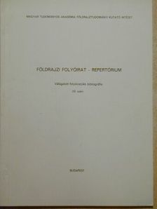 Földrajzi folyóirat - Repertórium [antikvár]