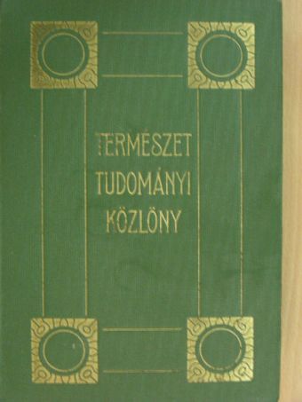 Dr. Pongrácz Sándor - Természettudományi Közlöny 1937. január-december [antikvár]