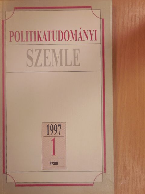 Adolf Bibic - Politikatudományi Szemle 1997/1. [antikvár]