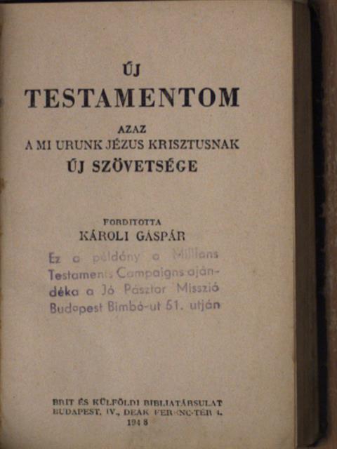Új Testamentom/A Zsoltárok könyve [antikvár]