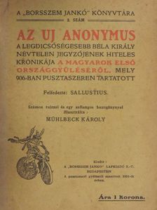 Sallustius - Az uj Anonymus [antikvár]
