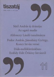 Annus József - Tiszatáj 1993. november [antikvár]