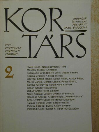 Babus Antal - Kortárs 1990. február [antikvár]