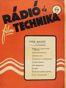 Rádió és filmtechnika 1950. május [antikvár]