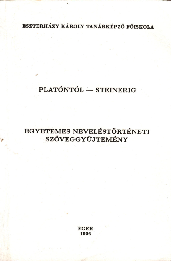 Balázs Sándor - Platóntól - Steinerig [antikvár]