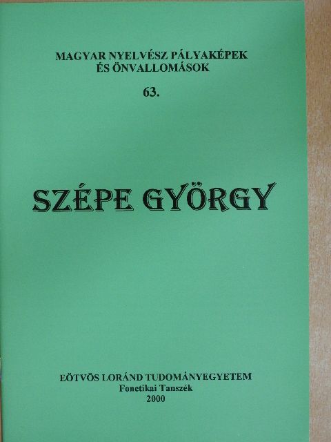 Szépe György [antikvár]