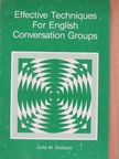 Julia M. Dobson - Effective Techniques For English Conversation Groups [antikvár]
