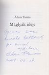 Ádám Tamás - Máglyák ideje (Dedikált) [antikvár]