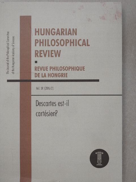 Alberto Frigo - Hungarian Philosophical Review 2015/2 [antikvár]