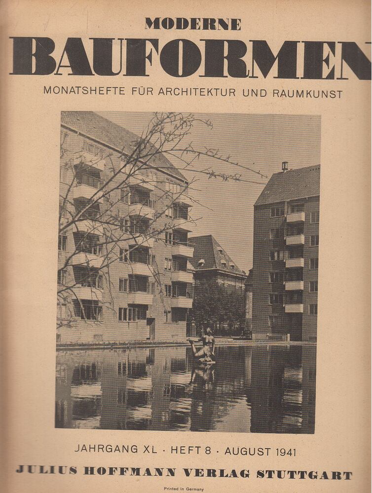 Moderne Bauformen August 1941 [antikvár]