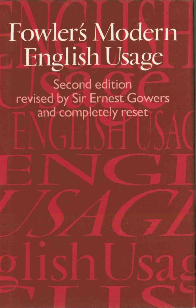 H. W. FOWLER - A Dictionary of Modern English Usage [antikvár]