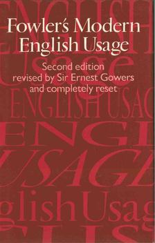 H. W. FOWLER - A Dictionary of Modern English Usage [antikvár]